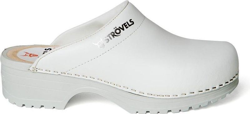 Strövels 303 - Schoenklompen - Wit - Leren - Comfortabele Pasvorm