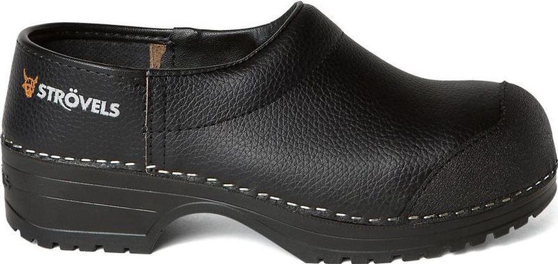 Strövels Andreas - Schoenklompen - Zwart - Leer - SB - Stevige Instapklomp
