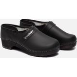 Strövels 502 - Schoenklompen - Zwart - Leer - Hout