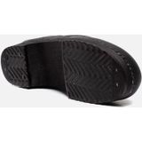 Strövels 502 - Schoenklompen - Zwart - Leer - Hout