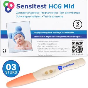 Sensitest - Zwangerschapstest - Extra Vroeg - Hoge Gevoeligheid - 25 mIU/ml