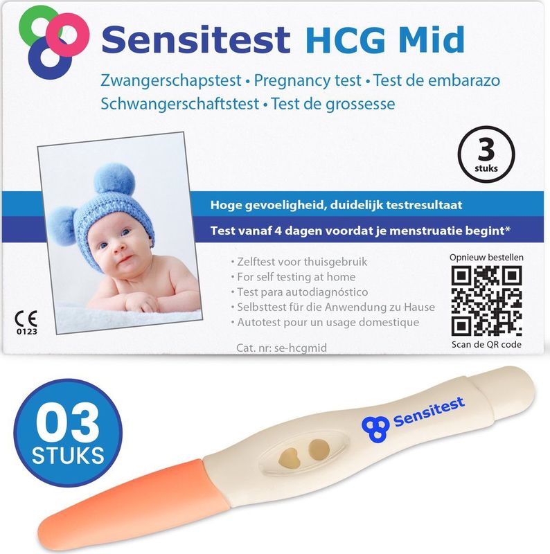 Sensitest - Zwangerschapstest - Extra Vroeg - Hoge Gevoeligheid - 25 mIU/ml