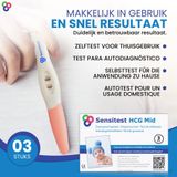 Sensitest - Zwangerschapstest - Extra Gevoelig - 3 Stuks - Vanaf 6 Dagen Voor