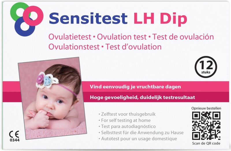 Sensitest - Ovulatietest - 12 Stuks - Betrouwbaar - Voor Thuisgebruik