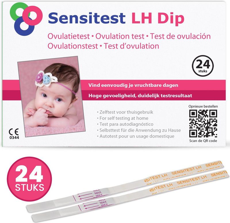 Sensitest - Ovulatietest - 24 Stuks - Betrouwbaar - Thuisgebruik