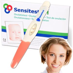Sensitest Ovulatietest Midstream extra duidelijk – 6 stuks – Vind je vruchtbare dagen – Uitslag in 5 minuten – Inclusief handleiding & ovulatiekalender