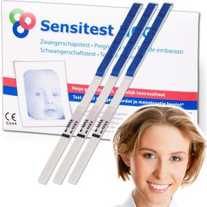 Sensitest Zwangerschapstest Dipstick Extra Vroeg 4 dagen eerder - 6 stuks - Binnen 1 dag in Huis