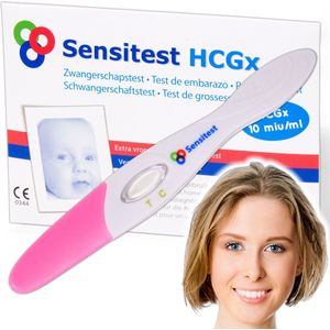Sensitest Zwangerschapstest Midstream – 24 stuks – 10 mIU/ml – Test vanaf 6 dagen vóór menstruatie – Uitslag in 5 minuten – Inclusief handleiding & zwangerschapskalender