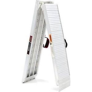 Oprijplaat opklapbaar aluminium 2290 x 280 - Oprijplaten 2 stuks - Voor aanhangers - Draagvermogen zie beschrijving - Novio
