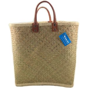 Gevlochten Boodschappen tas - Shopper - Fairtrade tas - Strandtas - boodschappentas - mandtas - Fairtrade tas