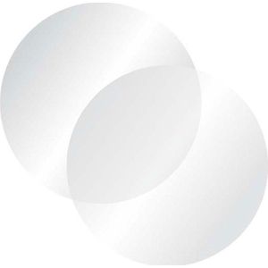 12 Rollen Etiket Sluitzegels - Transparant - Rond - 25mm - Totaal 2400 Sluitzegels