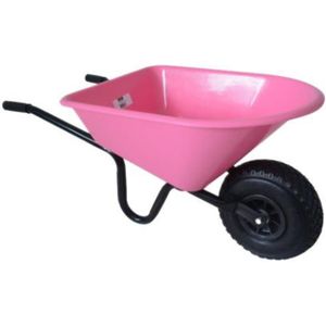 MM Eurotool Kinderkruiwagen Metaal met Kunststof Bak - Roze