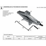 ProPlus Schaarkrik - Staal - Draagcapaciteit 1 Ton