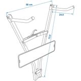 ProPlus - Klick Fast II - Fietsdrager - Inklapbaar - Zwart - Voor 2 fietsen