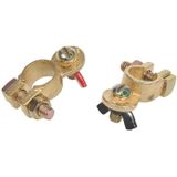 ProPlus Accupoolklem Set - Vleugelmoer - Rood en Zwart - 12-24V - 35-50mm²