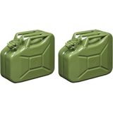 ProPlus - Jerrycan - 10 Liter - Groen - Metalen - UN- en TÜV/GS-gekeurd