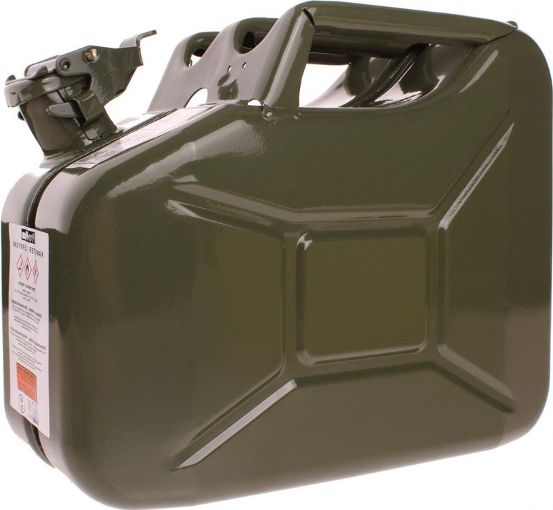 ProPlus - Jerrycan - 10 Liter - Groen - Metalen - UN- en TÜV/GS-gekeurd