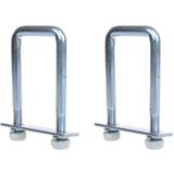 ProPlus - Rechthoekige U-beugels - Thermisch Verzinkt - 40 x 110 mm - Set van 2 Stuks