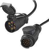 Pro Plus Verloopkabel 80 cm - 13 Polig Stekker naar 7 Polig Contrastekker - blister
