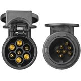 Pro Plus Verloopstekker - 13 naar 7 Polig - 12 Volt - 10 cm - Zwart
