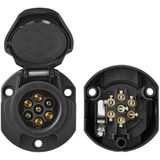 ProPlus - Stekkerdoos - 7 1 Polig - PVC - Zwart