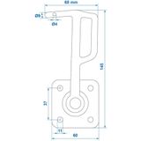 Pro Plus Klephaak Nummer 0 - Rechts - 145 mm - Metaal - blister