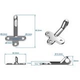 ProPlus - Opschroefoog - Staal - Zilver - 10 cm