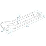 ProPlus - Klepscharnier - Ø 16 mm - Gegalvaniseerd Staal - Verzinkt
