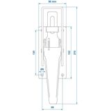 Pro Plus Klepsluiting - Spansluiting - Tico - Verzinkt - 270 x 80 mm