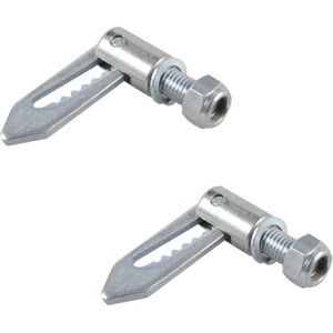 Pro Plus Valsluiting - Tuimelsluiting - Lasbaar - M12 - 71 x 20 mm - 2 stuks