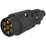 Pro Plus Aanhangwagen Stekker - 7 Polig - Kunststof - Vlakstekker