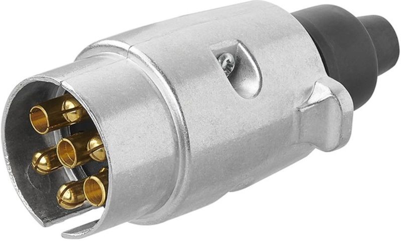 Pro Plus Aanhangwagen Stekker - 7 Polig - Metaal - Vlakstekker