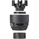 ProPlus - Stekkerdoos 7 Polig - Zwart - PVC