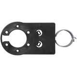 Pro Plus Stekkerdooshouder - Metaal 16 x 7 x x cm - Zwart - Geschikt voor 7 en 13 Polige Stekkerdoos