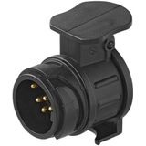 Pro Plus Verloopstekker - 13 naar 7 Polig - 12 Volt - 10 cm - Zwart - blister