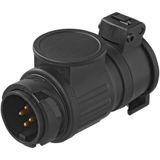 Pro Plus Verloopstekker - 13 naar 7 Polig - 12 Volt - 10 cm - Zwart - blister