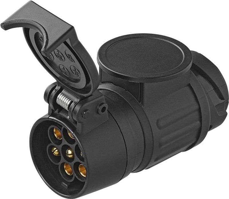 Pro Plus Verloopstekker - 13 naar 7 Polig - 12 Volt - 10 cm - Zwart - blister
