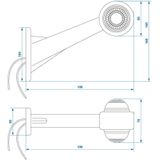 ProPlus - Breedtelicht - Rood/Wit - Kunststof - E9-gekeurd