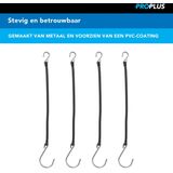Pro Plus Borgketting - PVC - 285 mm - Haak en Oog - 4 stuks