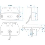 ProPlus - Markeringslamp - LED - Oranje - 110 x 45 mm - Waterdicht - 10-30V