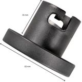 Pro Plus Gasdop / Stofdop LPG - 45 mm - Kort - Zwart