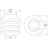 Pro Plus Stofhoes voor Oplooprem - Ø 45/60 x 120 mm - Universeel