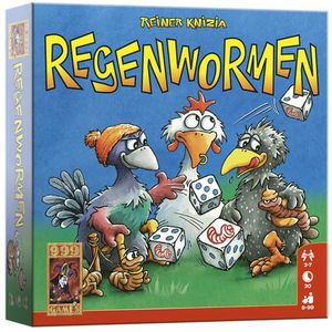 999 Games - Regenwormen - Dobbelspel - Voor 2 tot 7 Spelers - Push Your Luck