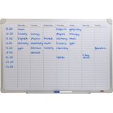 DESQ® Weekplanner - Magnetisch - Aluminium Frame - 60 X 90 cm