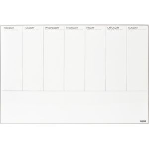 DESQ® Weekplanner | Magnetisch | Aluminium Ultra Thin Frame | 60 x 90 cm