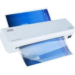 DESQ® Lamineerapparaat A4 New Generation voor 75 tot 125 micron, opwarmtijd 2 min, staalblauw