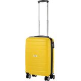 TravelZ Big Bars Handbagage Koffer 55cm - TSA Reiskoffer - Ultrasterk - Geel