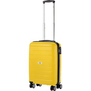 TravelZ Big Bars Handbagage Koffer 55cm - TSA Reiskoffer - Ultrasterk - Geel