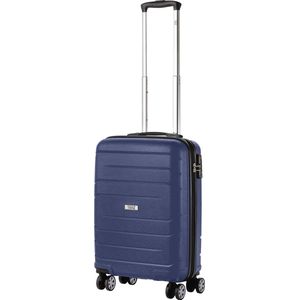 TravelZ Big Bars Handbagage Koffer 55cm - TSA Reiskoffer - Ultrasterk - Blauw