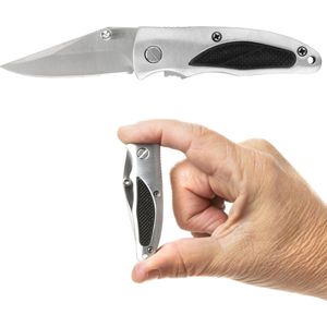MacGyver Clipknife | Clip Zakmes | 12cm | Mes met RVS Lemmet – Crosslock beveiliging - Riemclip – Zilver